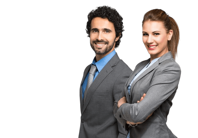 two people in a suit